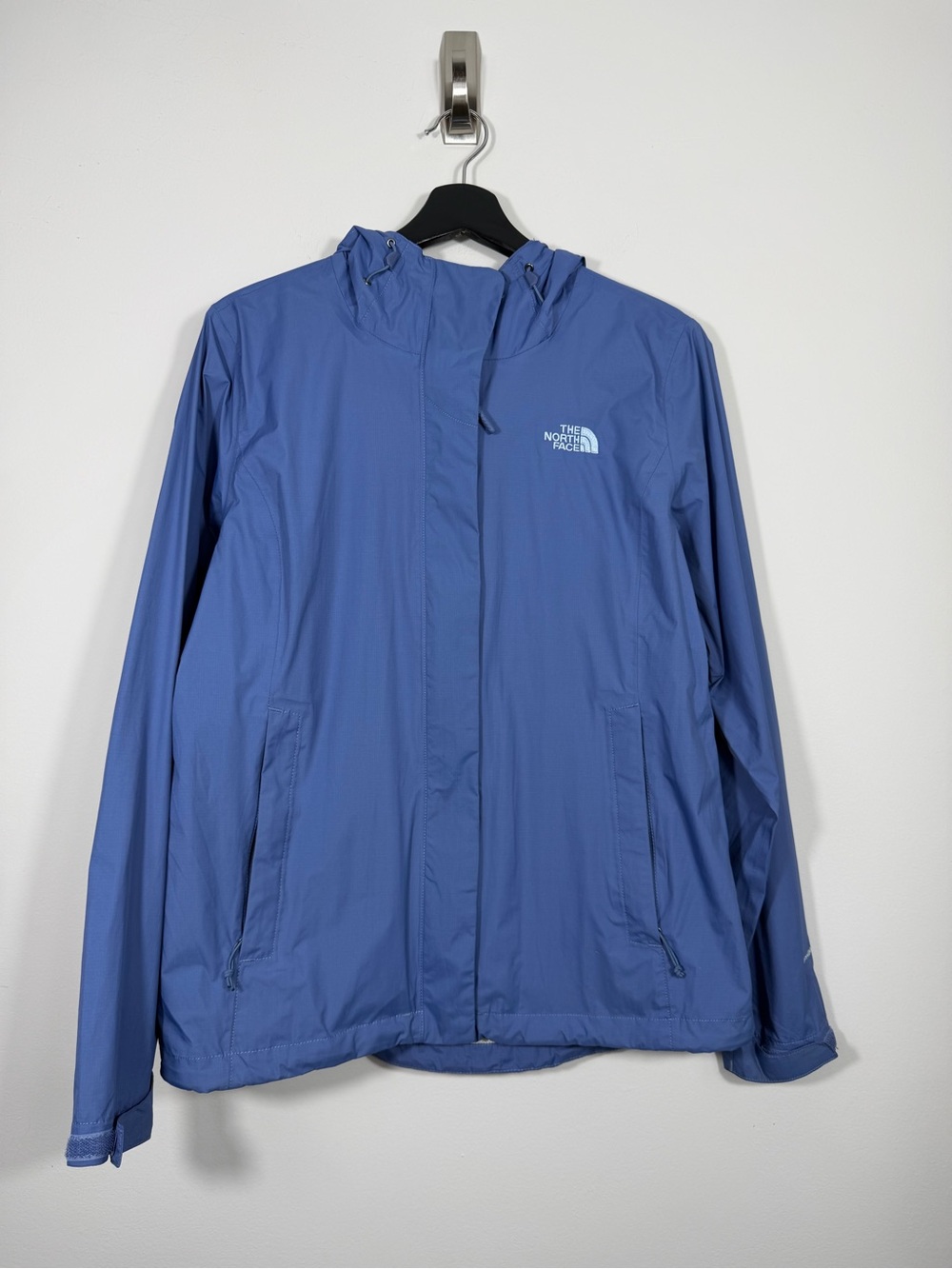 The North Face Women’s Blue Hooded Waterproof Rain Jacket Medium